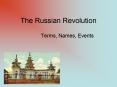 The Russian Revolution PowerPoint PPT Presentation