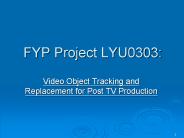FYP Project LYU0303: