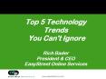 Top 5 Technology Trends PowerPoint PPT Presentation