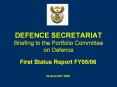DEFENCE%20SECRETARIAT%20Briefing%20to%20the%20Portfolio%20Committee%20on%20Defence PowerPoint PPT Presentation