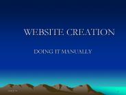 WEBSITE CREATION