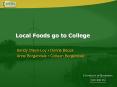 Local Foods go to College PowerPoint PPT Presentation