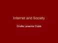 Internet%20and%20Society PowerPoint PPT Presentation