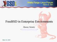 Wells Fargo Linux Forum March 22, 2001