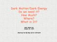 Dark MatterDark Energy Do we need it How Much Where What is It HansWalter Rix January 28, 2004 Obser PowerPoint PPT Presentation