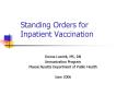 Standing Orders for Inpatient Vaccination PowerPoint PPT Presentation