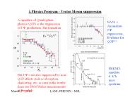? Physics Program - Vector Meson suppression