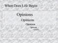 When Does Life Begin PowerPoint PPT Presentation