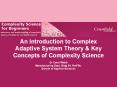 An Introduction to Complex Adaptive System Theory PowerPoint PPT Presentation
