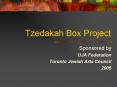 Tzedakah Box Project PowerPoint PPT Presentation