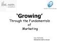 Growing Through the Fundamentals of Marketing