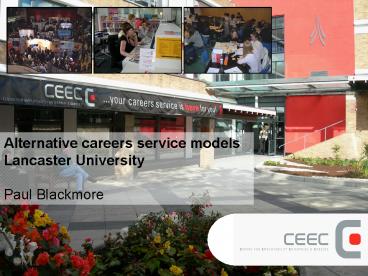 Alternative careers service models
