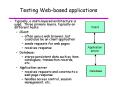 Testing Webbased applications PowerPoint PPT Presentation