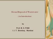 Ocean Disposal of Wastewater (An Introduction)