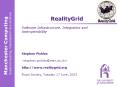 RealityGrid PowerPoint PPT Presentation