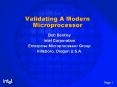 Validating A Modern Microprocessor PowerPoint PPT Presentation