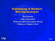 Validating A Modern Microprocessor