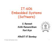 IT-606 Embedded Systems (Software)