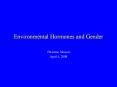 Environmental Hormones and Gender PowerPoint PPT Presentation