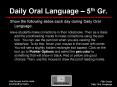 Daily Oral Language  PowerPoint PPT Presentation