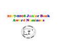 20072008 Junior Book Award Nominees PowerPoint PPT Presentation