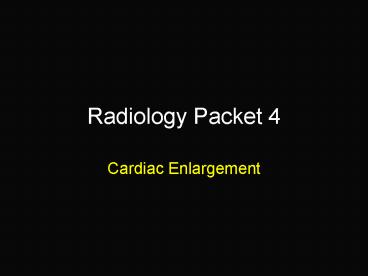 Radiology Packet 4