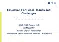 Education For Peace: Issues and Challenges PowerPoint PPT Presentation