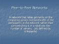 PeertoPeer Networks PowerPoint PPT Presentation