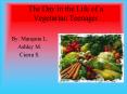 The Day in the Life of a Vegetarian Teenager PowerPoint PPT Presentation