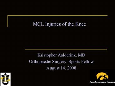 MCL Injuries of the Knee