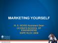 MARKETING YOURSELF PowerPoint PPT Presentation