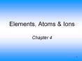 Elements, Atoms PowerPoint PPT Presentation