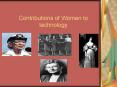 Contributions of Women to technology PowerPoint PPT Presentation