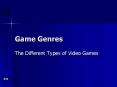 Game Genres PowerPoint PPT Presentation