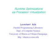 Runtime Optimizations via Processor Virtualization