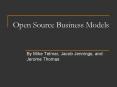 Open Source Business Models PowerPoint PPT Presentation