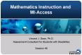 Mathematics Instruction and MI-Access PowerPoint PPT Presentation