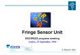 Fringe Sensor Unit PowerPoint PPT Presentation