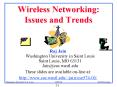 Wireless Networking: Issues and Trends PowerPoint PPT Presentation