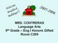MRS.%20CONTRERAS%20Language%20Arts%209th%20Grade%20 PowerPoint PPT Presentation