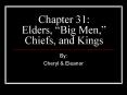 Chapter 31: Elders,  PowerPoint PPT Presentation