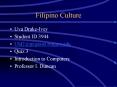 Filipino Culture PowerPoint PPT Presentation