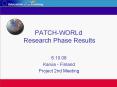 PATCH-WORLd Research Phase Results PowerPoint PPT Presentation