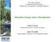 Alternative Energy Source Development PowerPoint PPT Presentation