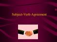Subject-Verb Agreement PowerPoint PPT Presentation