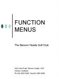 FUNCTION MENUS PowerPoint PPT Presentation