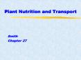 Plant Nutrition and Transport PowerPoint PPT Presentation