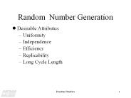 Random Number Generation