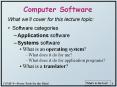 Computer%20Software PowerPoint PPT Presentation