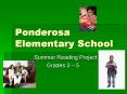 Ponderosa Elementary School PowerPoint PPT Presentation